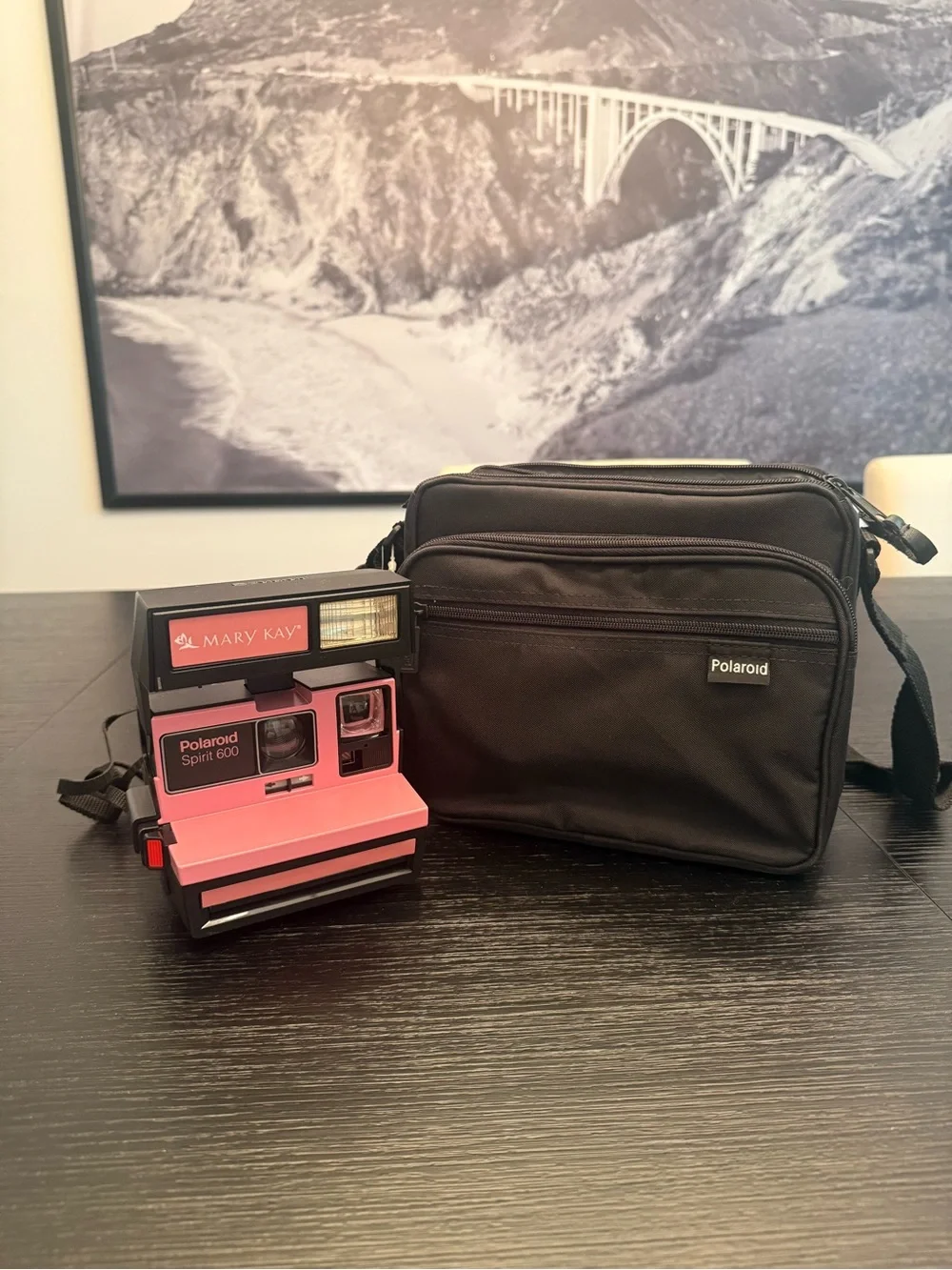 NEW Vintage Mary Kay Polaroid Spirit 600 Black & Pink Instant Film Camera